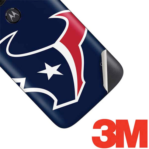 NFL Houston Texans Large Logo Moto E5 Play Skin